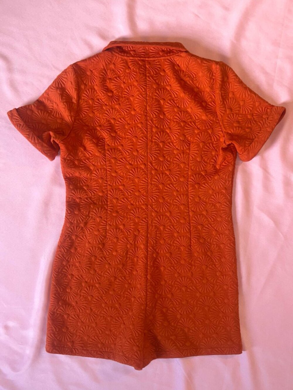 The Hippie Shake Romona Orange Zip Playsuit Romper - Picture 2 of 6
